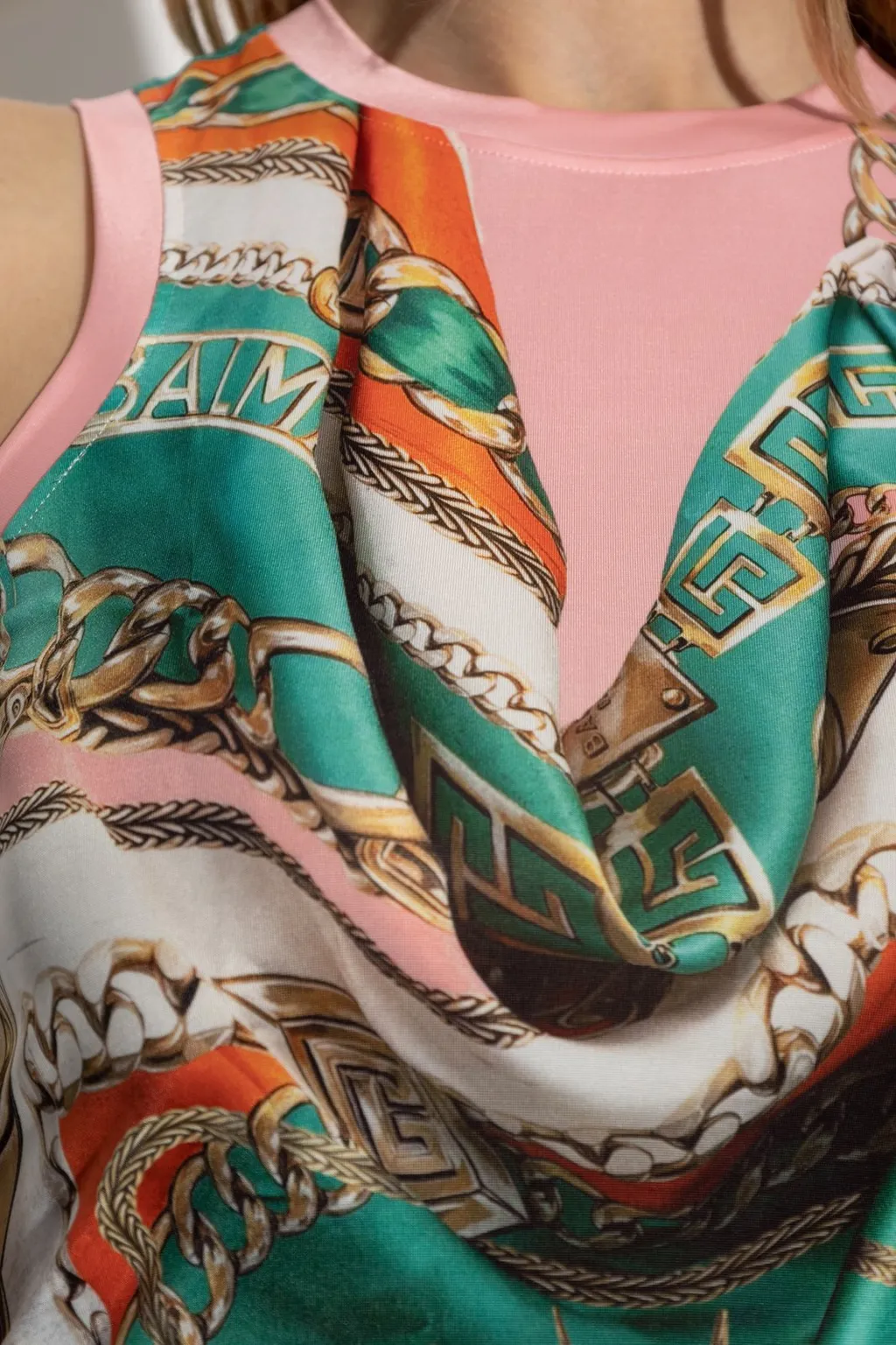 Foulard Print Vest Top