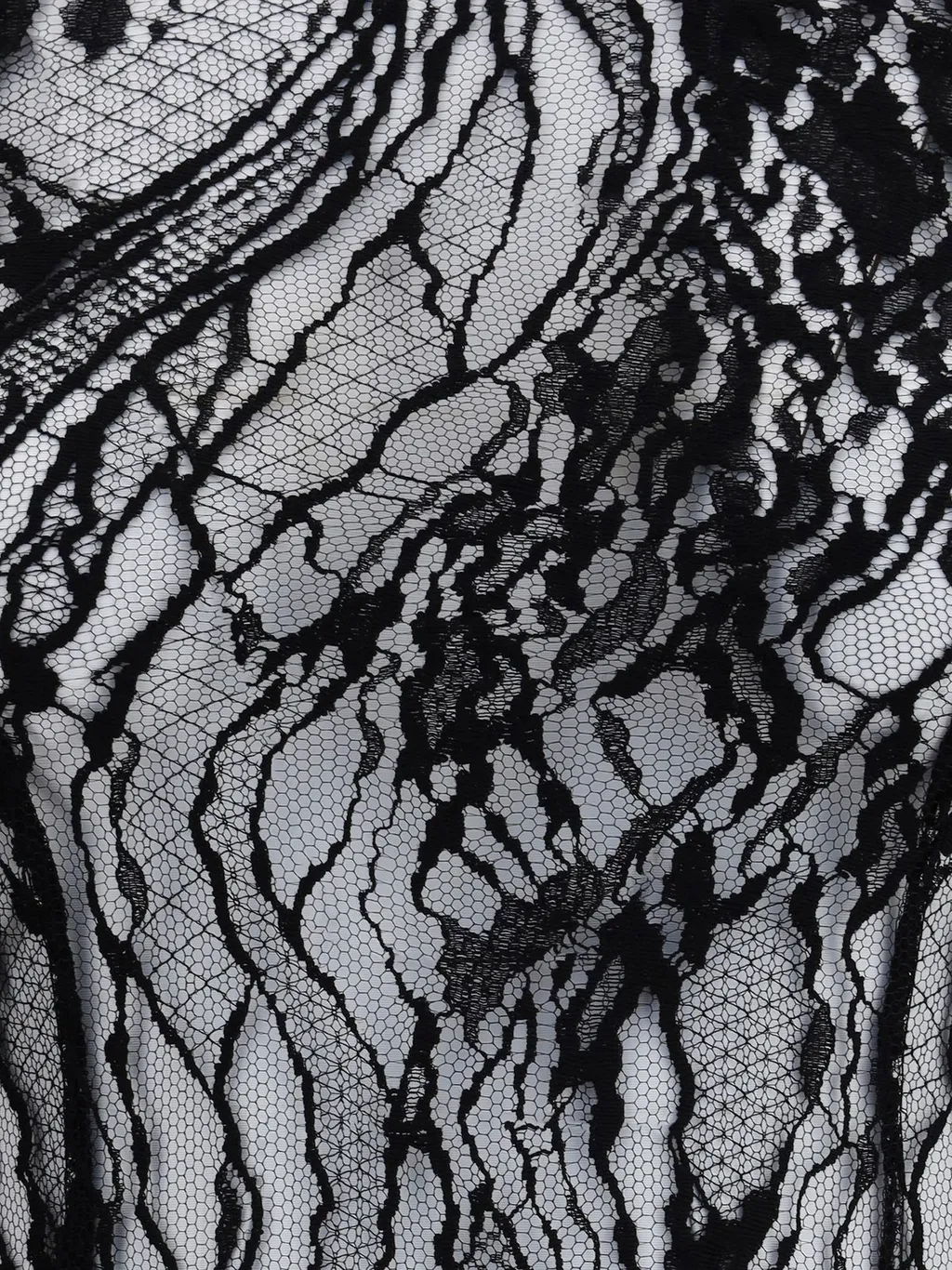 Long-Sleeved Lace Bodysuit