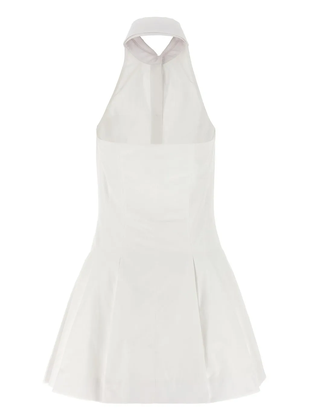 A-Line Backless Poplin Dress