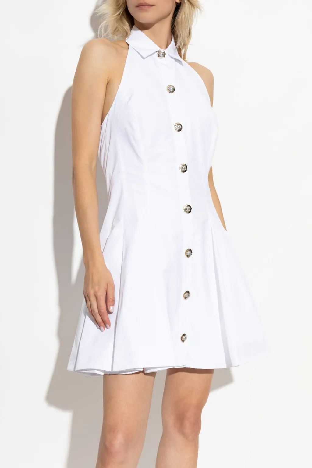 A-Line Backless Poplin Dress
