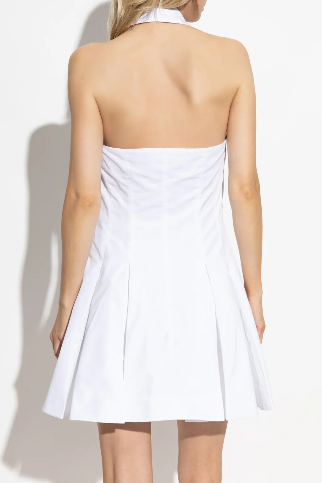 A-Line Backless Poplin Dress