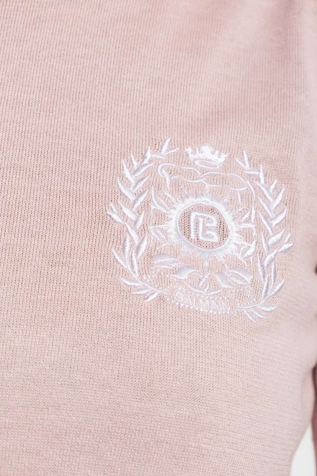EmblÈMe-Embroidered Knit Top