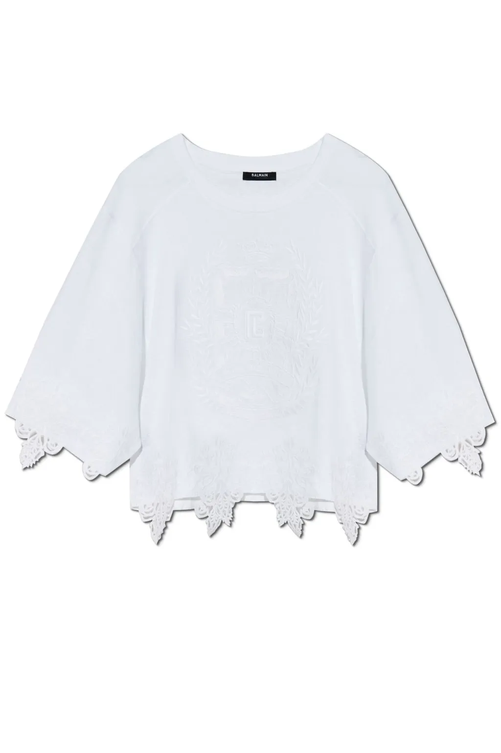Logo Embroidered Oversize Top