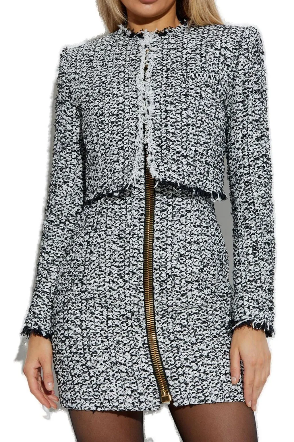Cropped Tweed Jacket