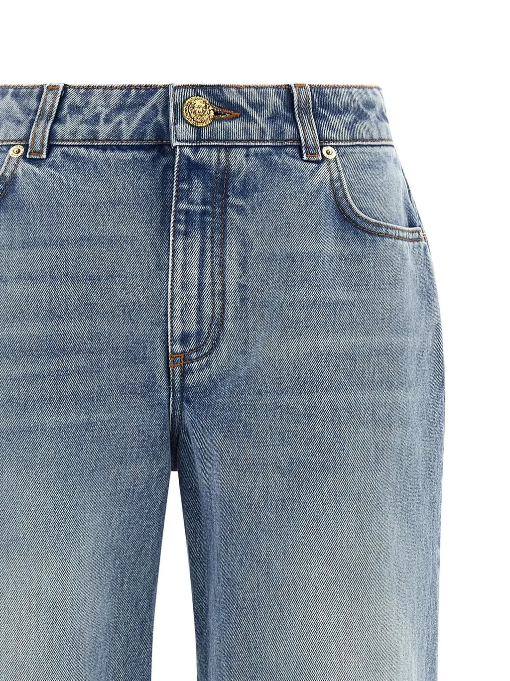 Logo Patch Straight-Leg Jeans