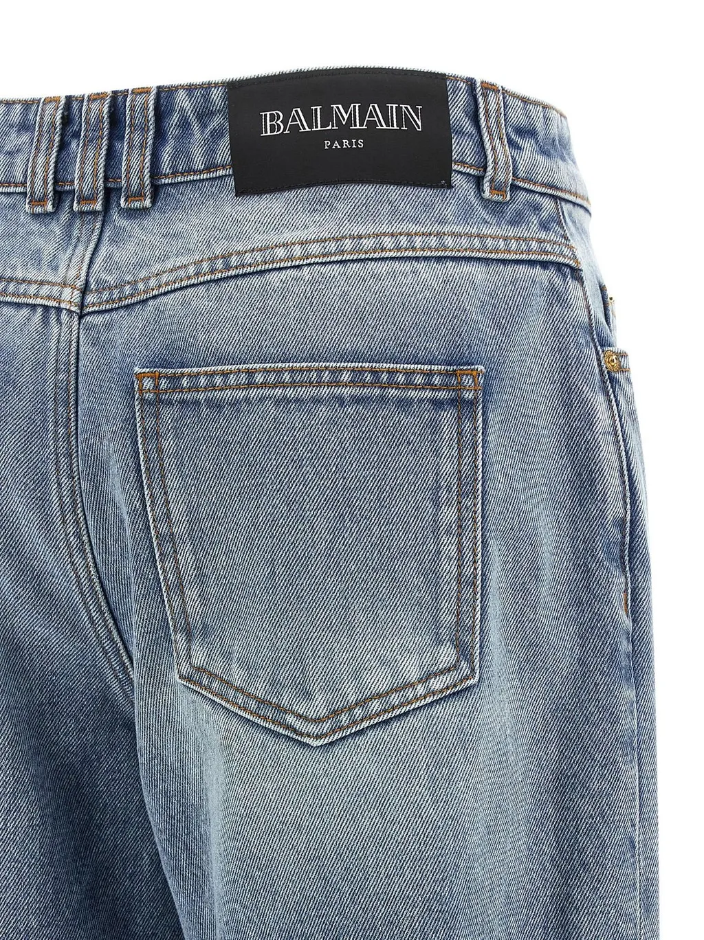 Logo Patch Straight-Leg Jeans