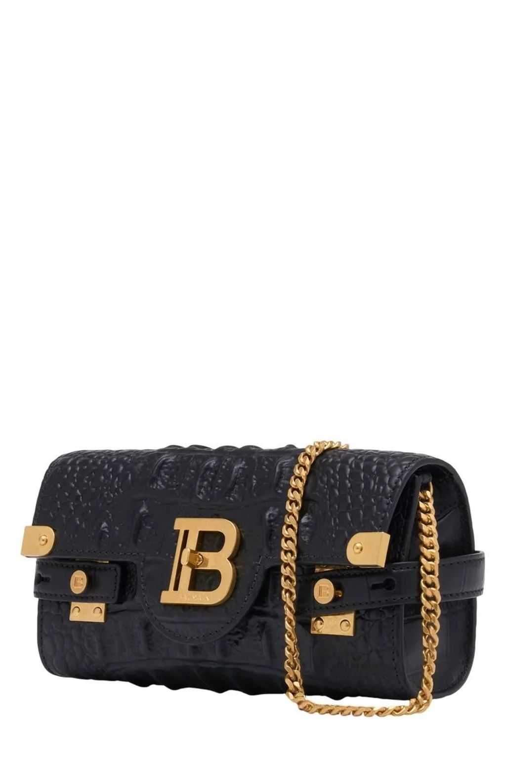 Chain Link Embossed Shoulder Bag