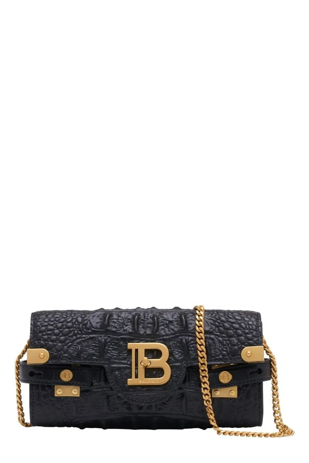 Chain Link Embossed Shoulder Bag