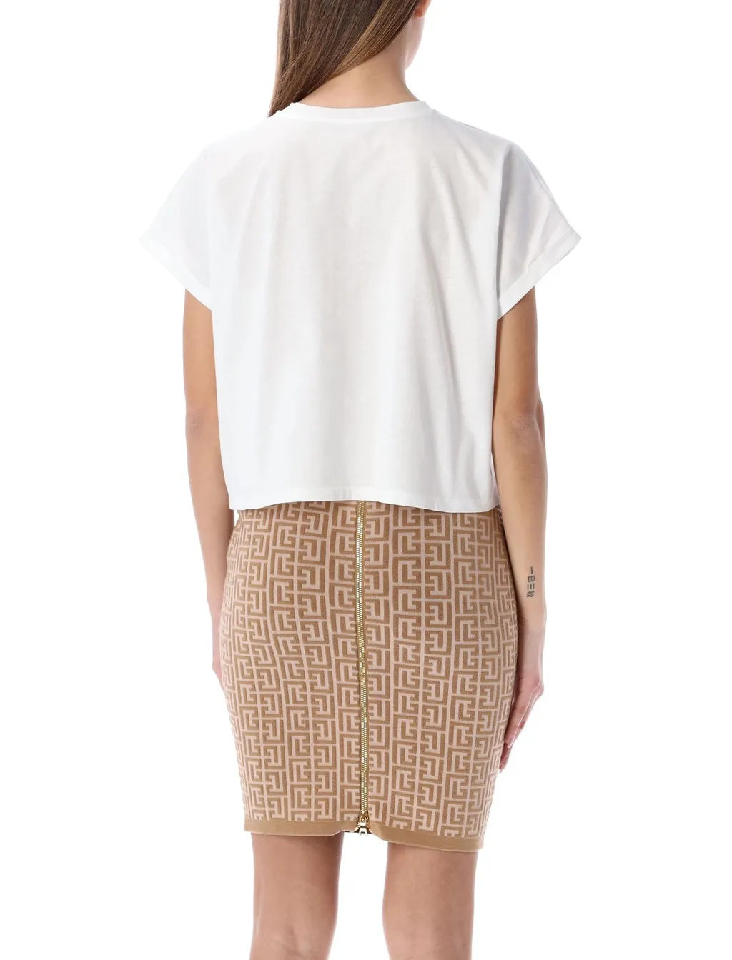 Cropped Crewneck T-Shirt