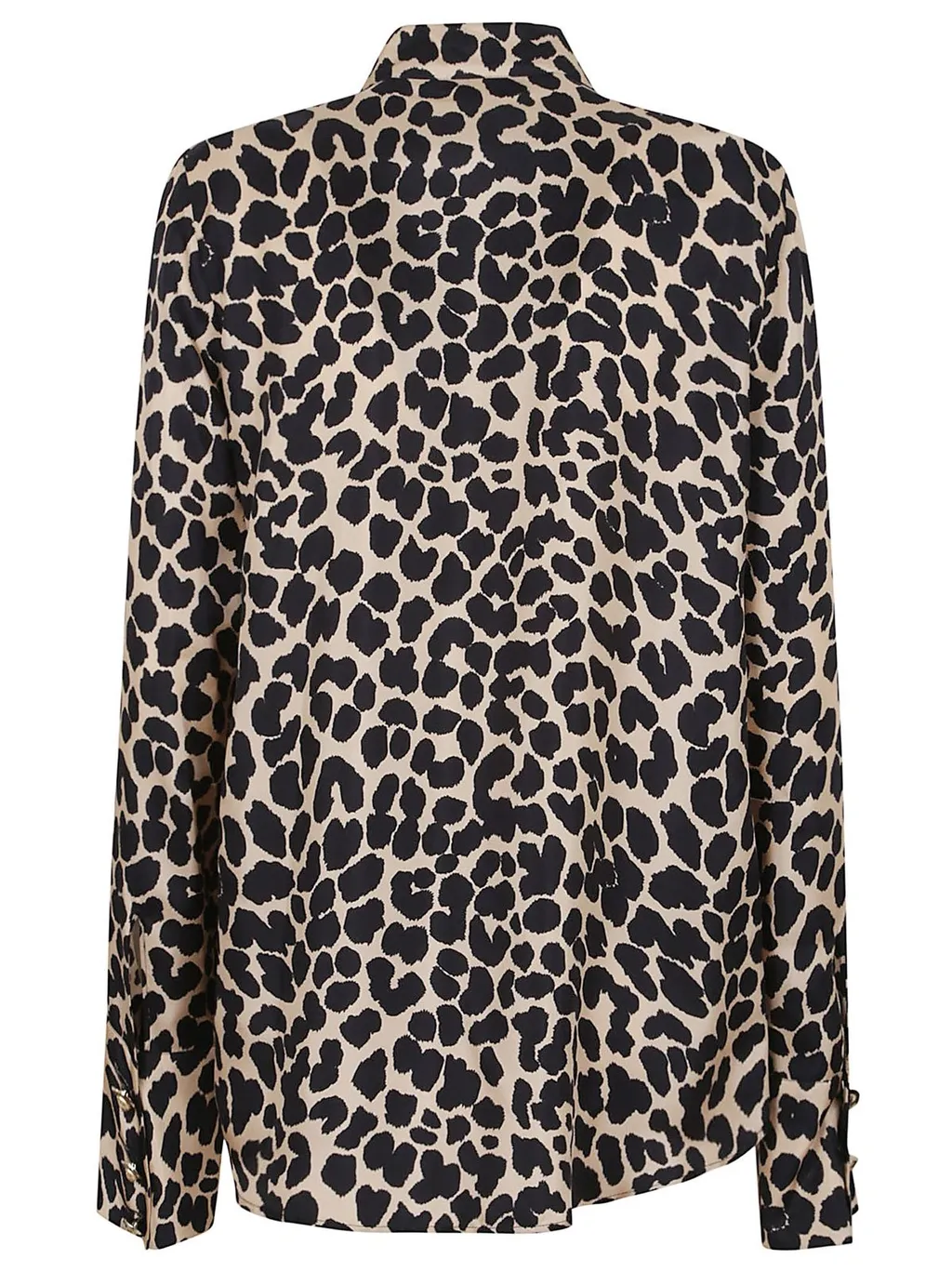 Leopard Printed Ruffled Shirt