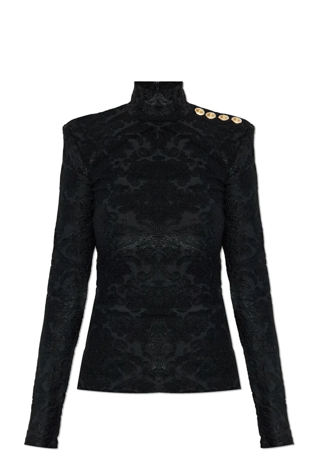 Baroque Pattern Long-Sleeved Top