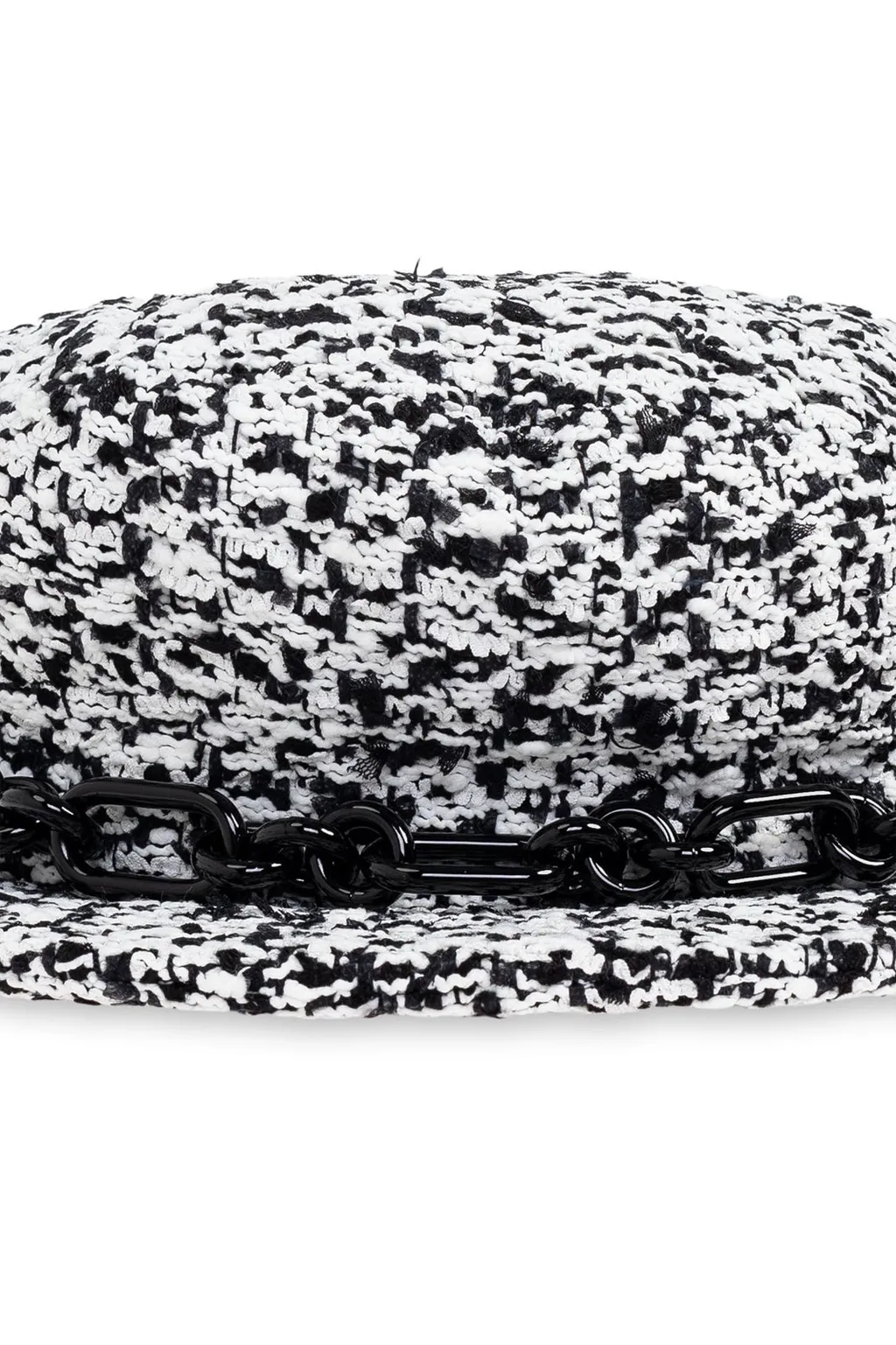 Tweed Chain Detailed Flat Cap