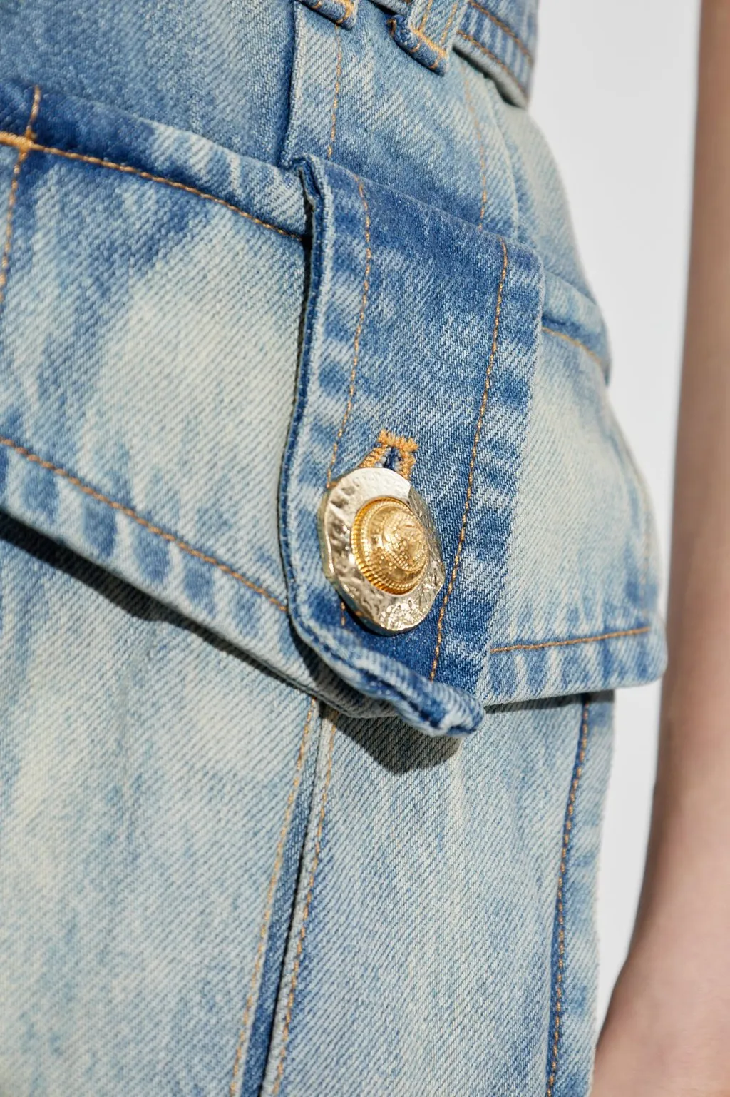 Pocket Mini Denim Skirt