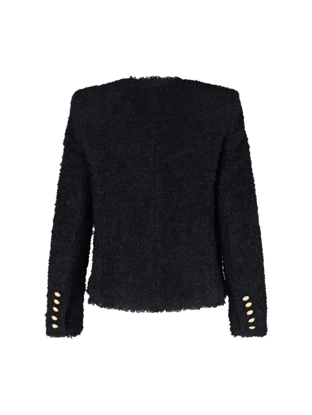 Button Detailed Straight Hem Jacket