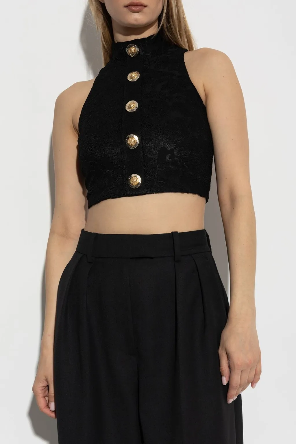 Baroque Patterned Sleeveless Top