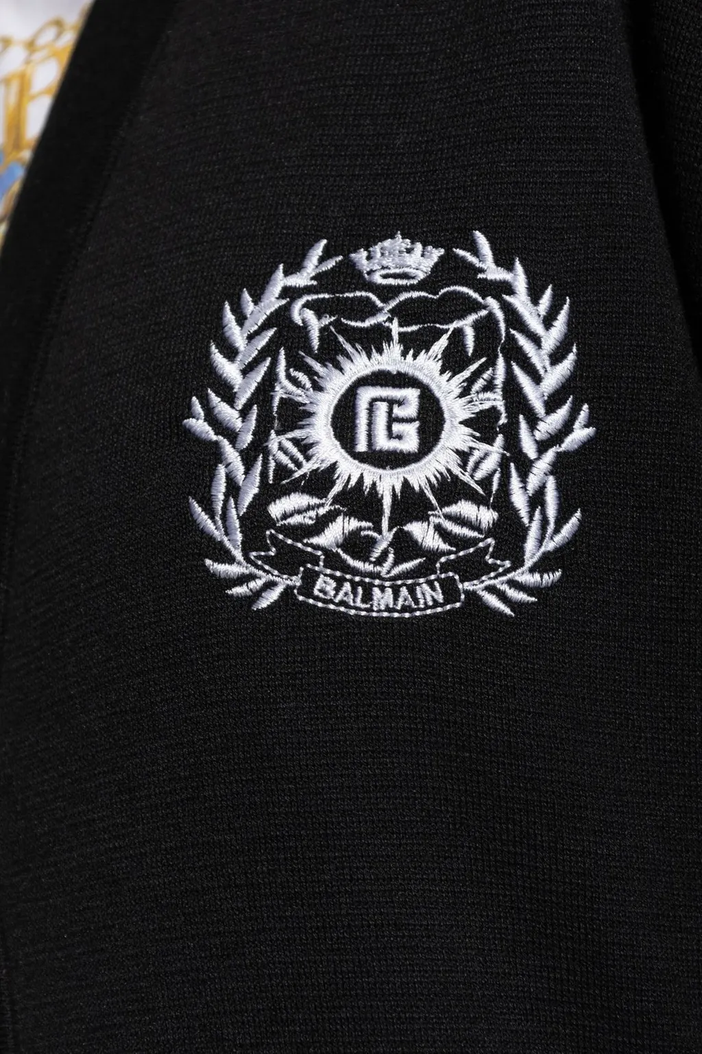 EmblÈMe-Embroidered Knit Cardigan