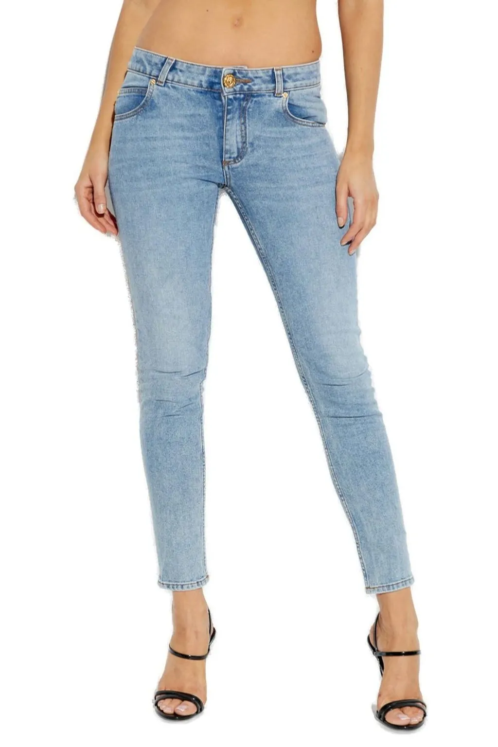 Logo Patch Skinny Jeans