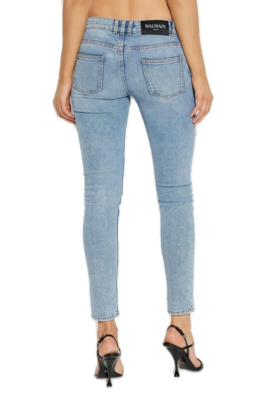 Logo Patch Skinny Jeans