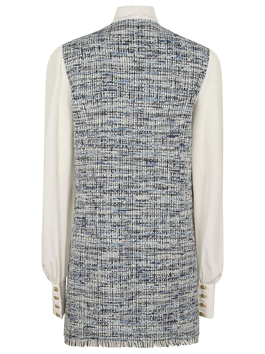 Pussy Bow Tweed Dress