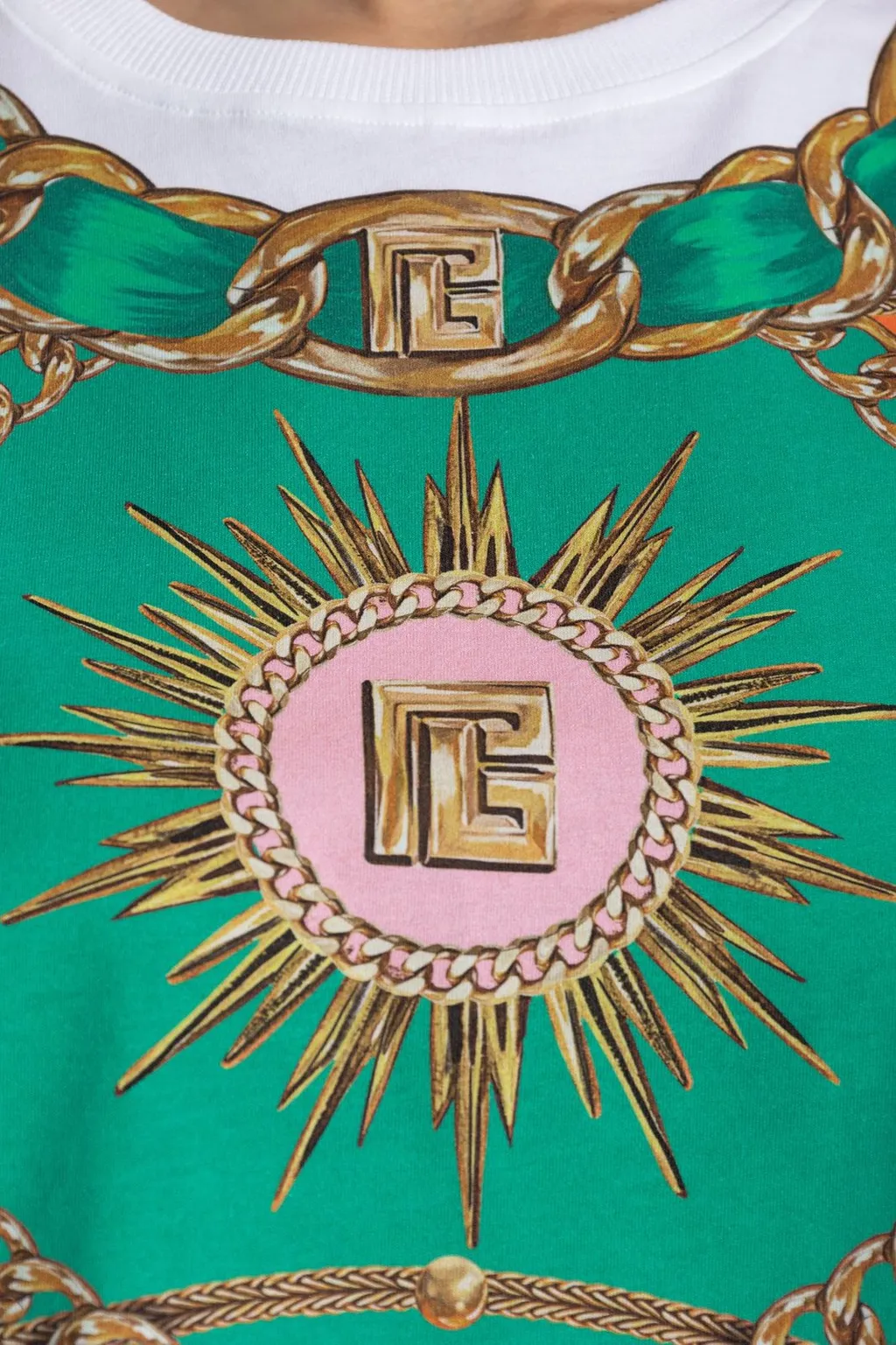 Foulard Printed Cropped T-Shirt