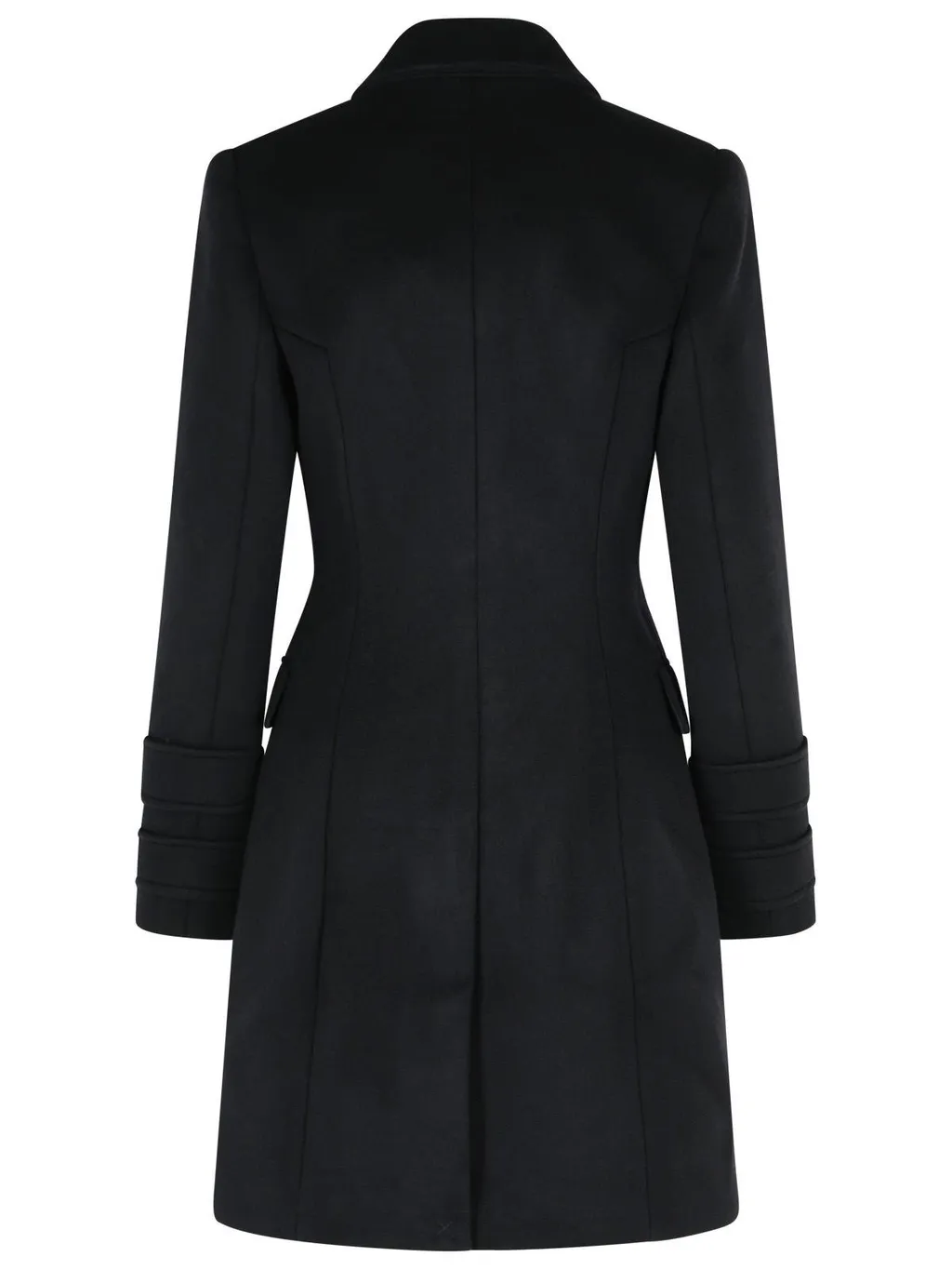 Double Breasted Straight Hem Coat