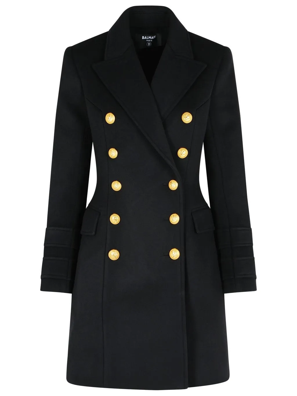 Double Breasted Straight Hem Coat
