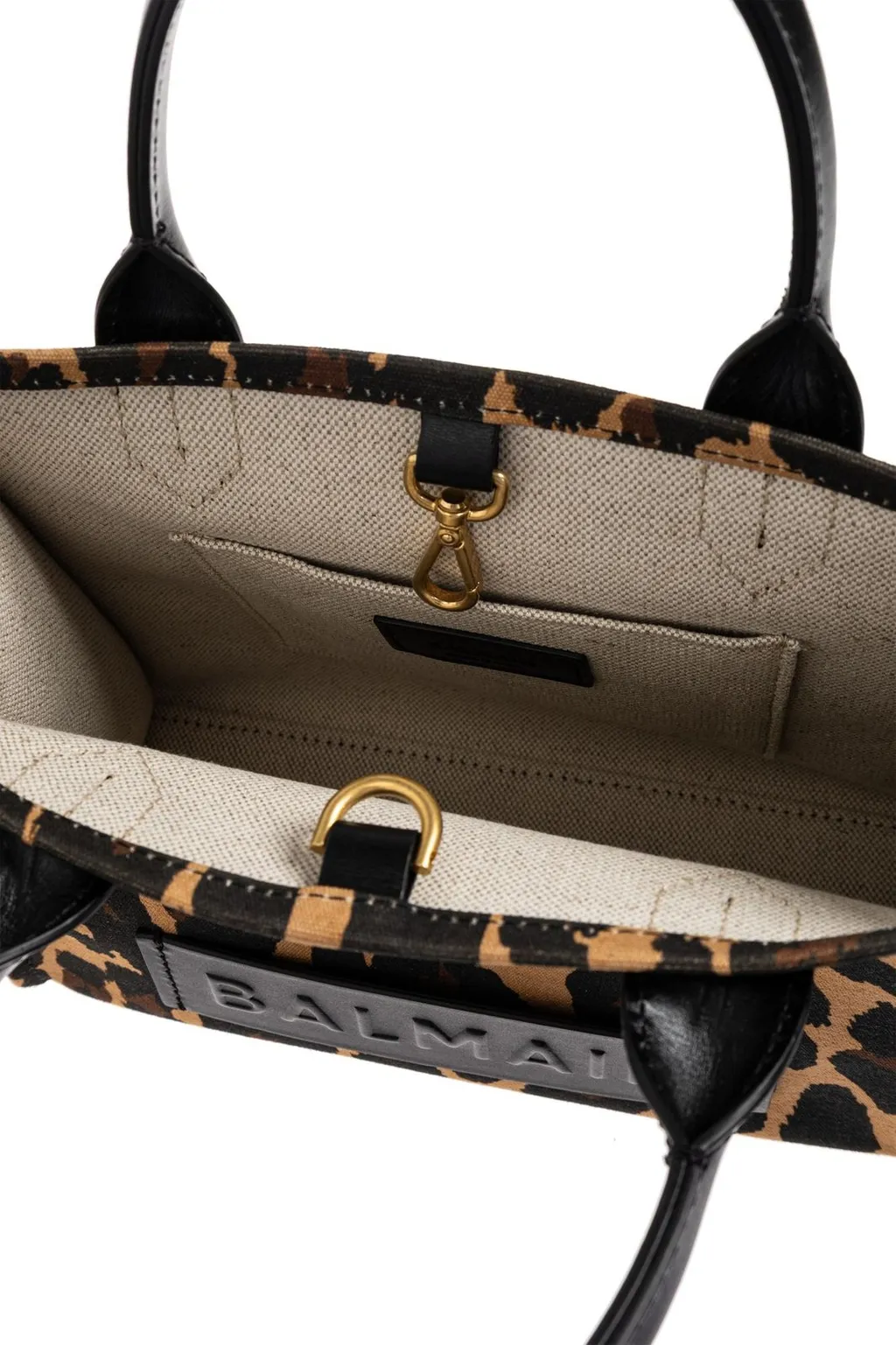 B-Army Small Leopard Print Tote Bag