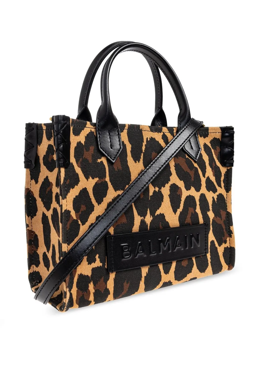 B-Army Small Leopard Print Tote Bag