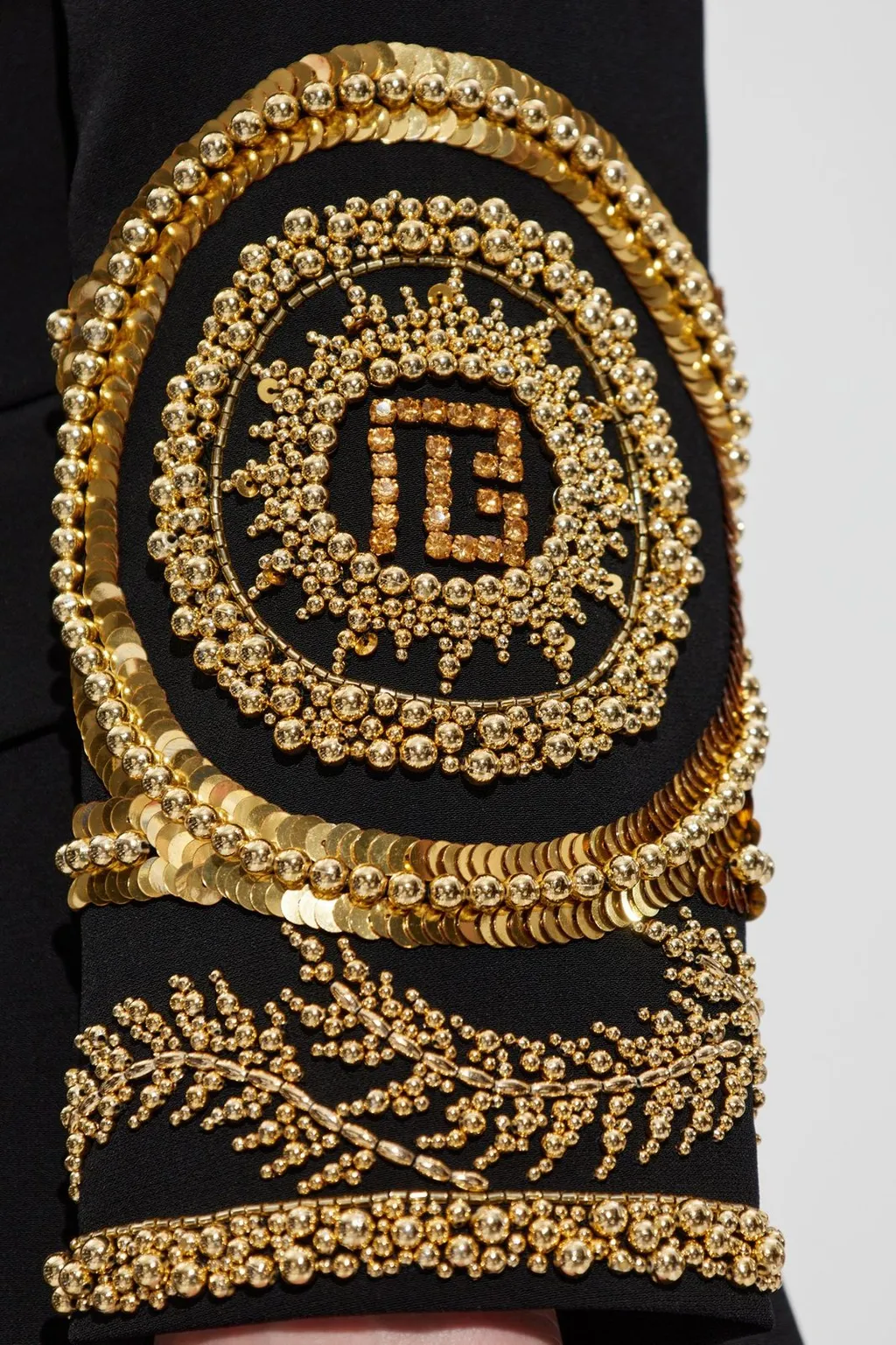 Embroidered Pattern Double-Breasted Blazer