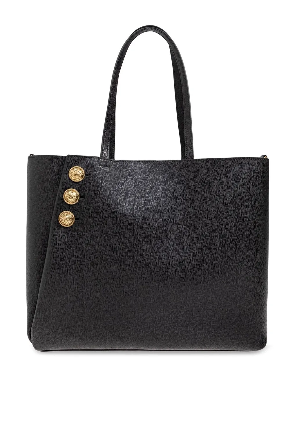 Button Detailed Tote Bag