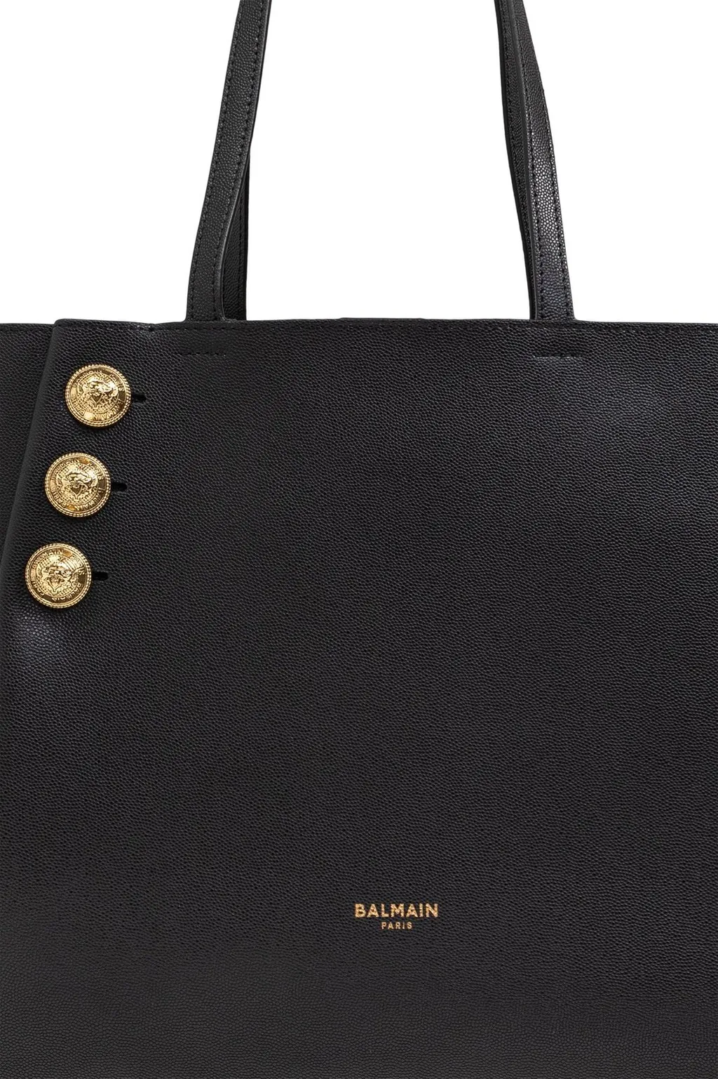 Button Detailed Tote Bag