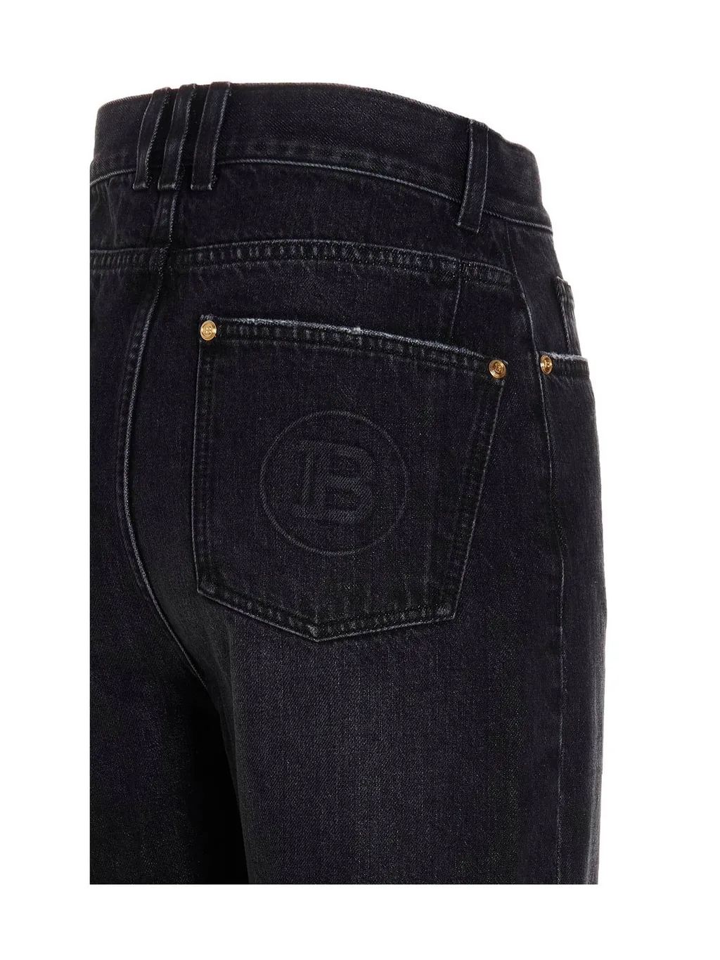 Distressed Low-Rise Boyfriend Jeans