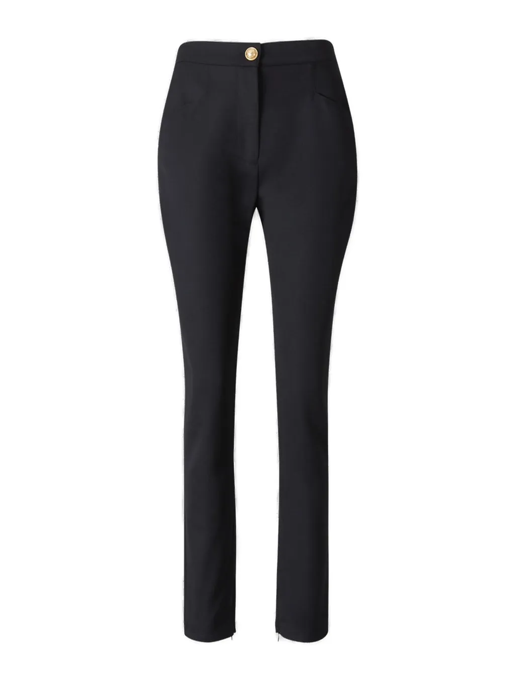 High Waist Slim Fit Trousers