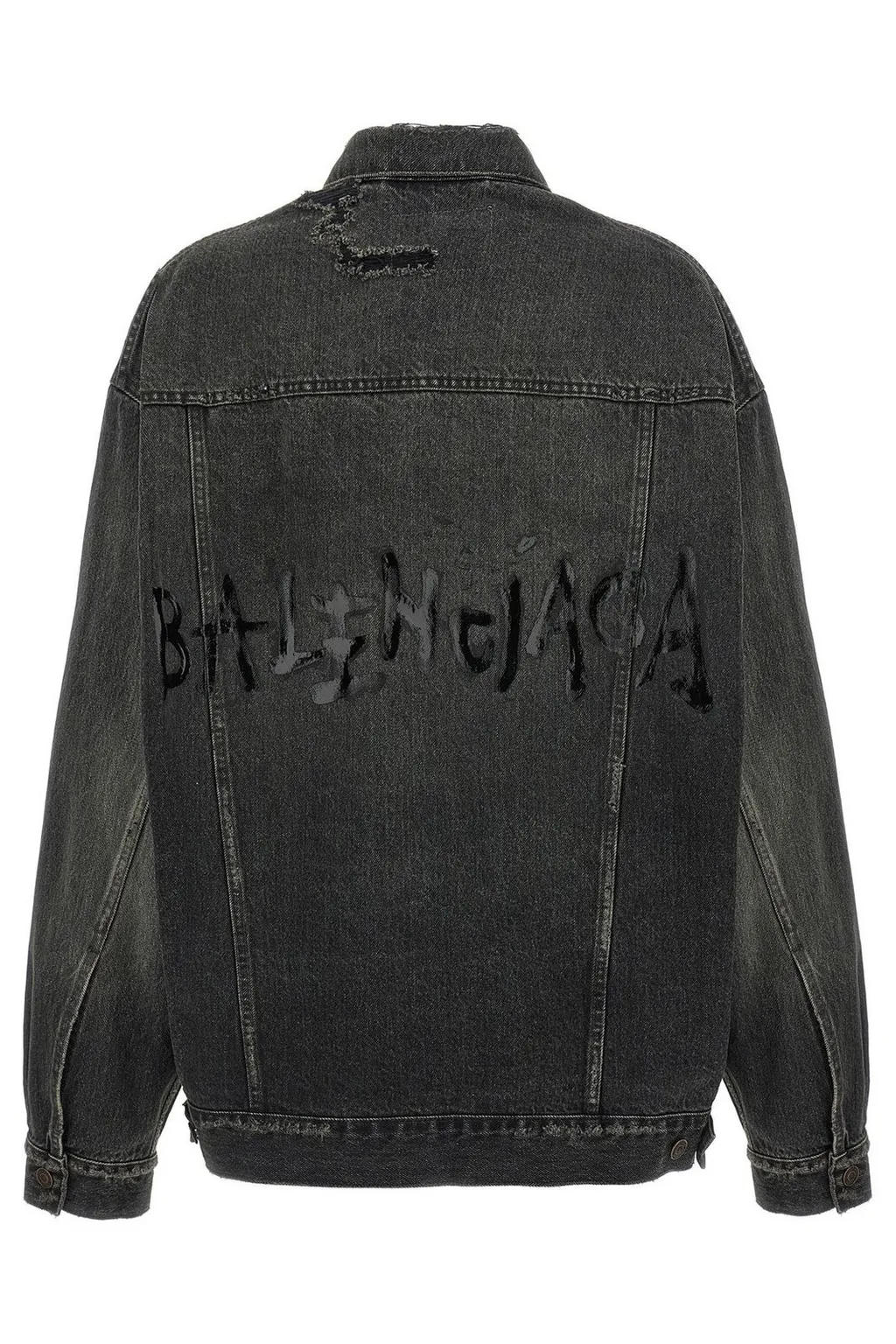 Used Effect Denim Jacket