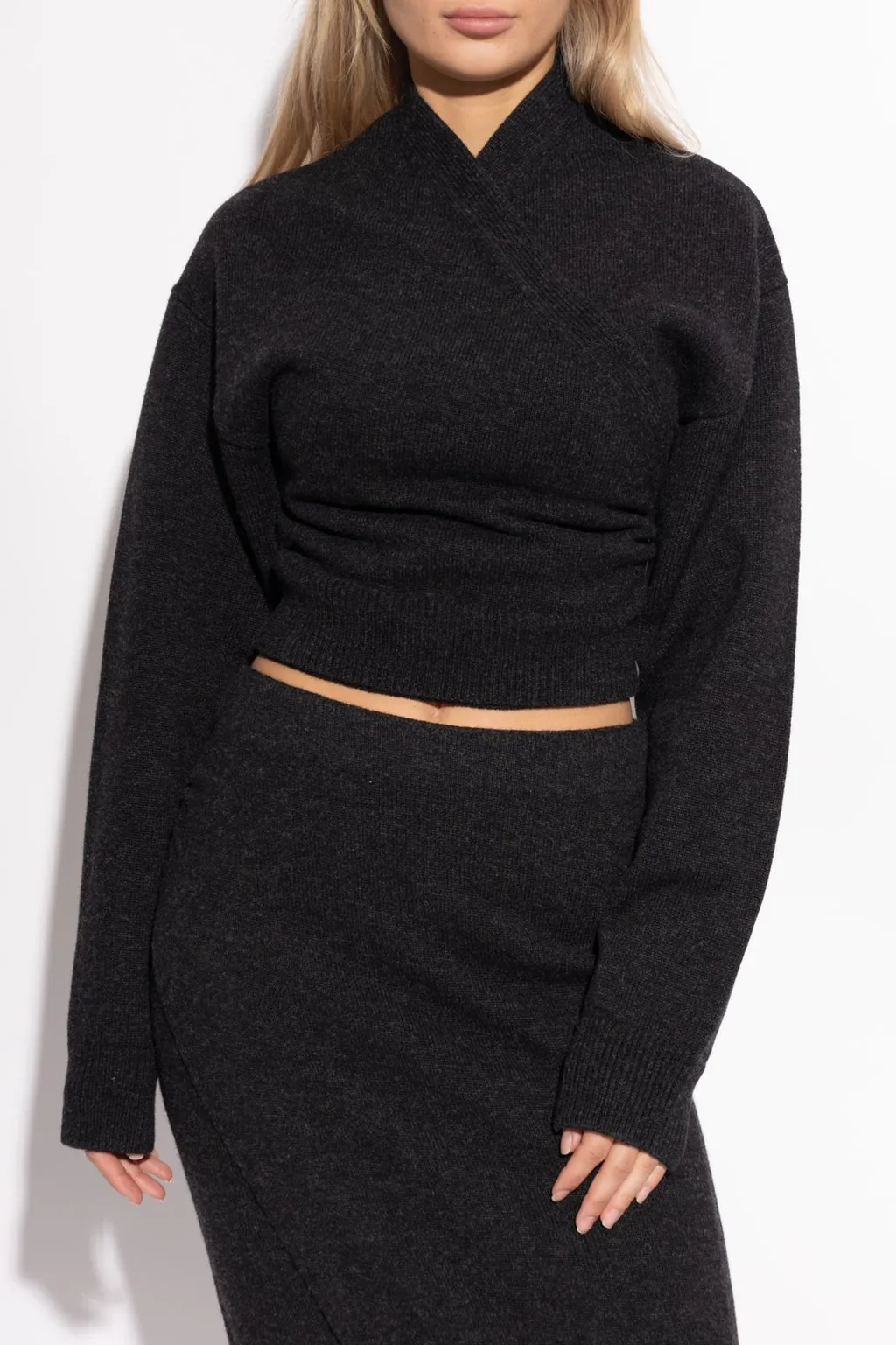 Cross-Over Knit Sweater