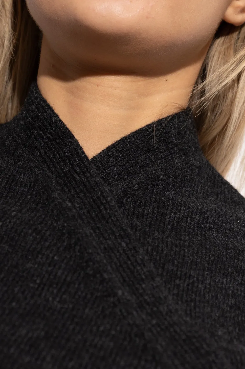 Cross-Over Knit Sweater