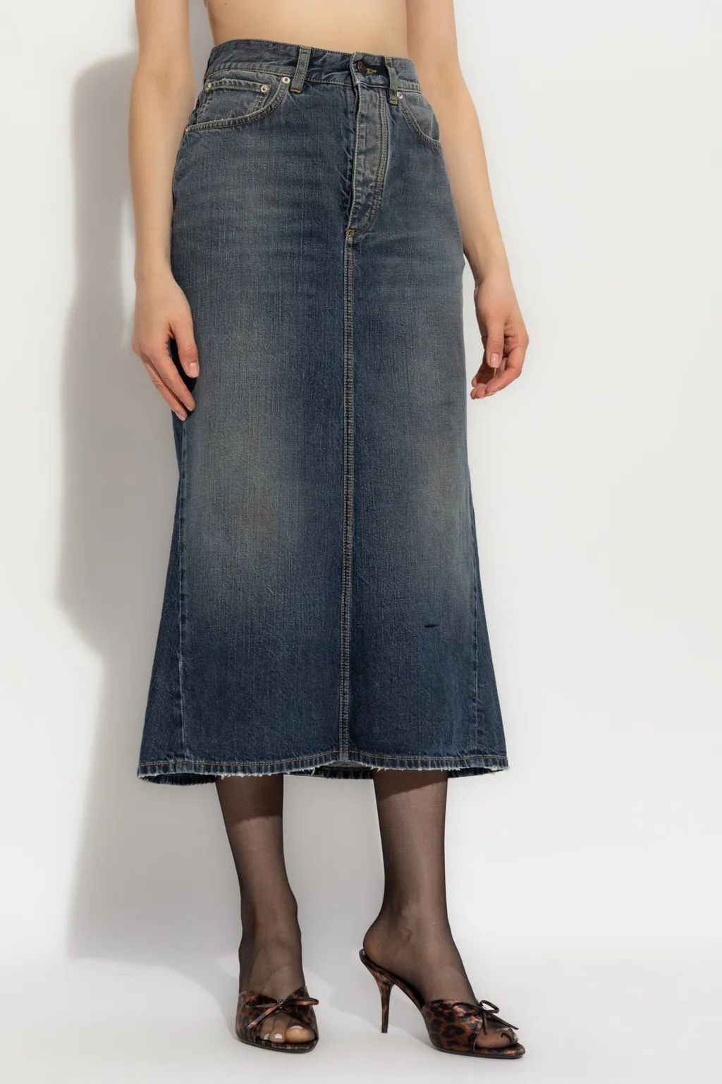 Denim Midi Skirt