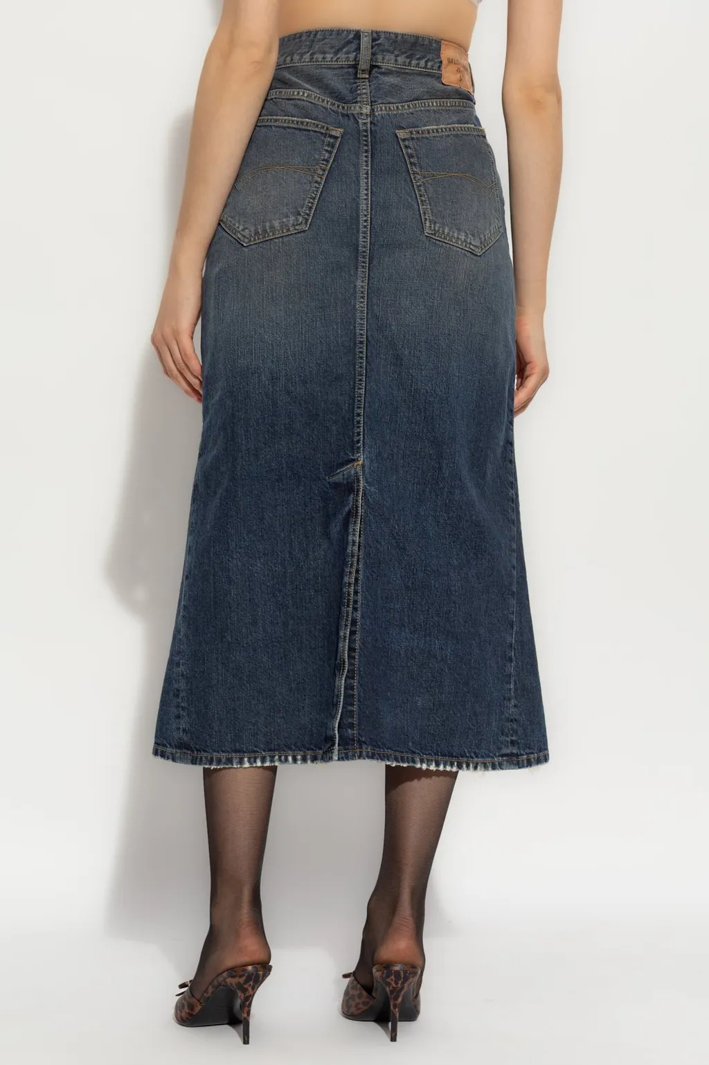 Denim Midi Skirt