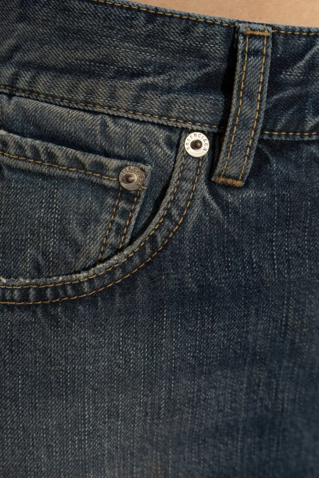 Denim Midi Skirt