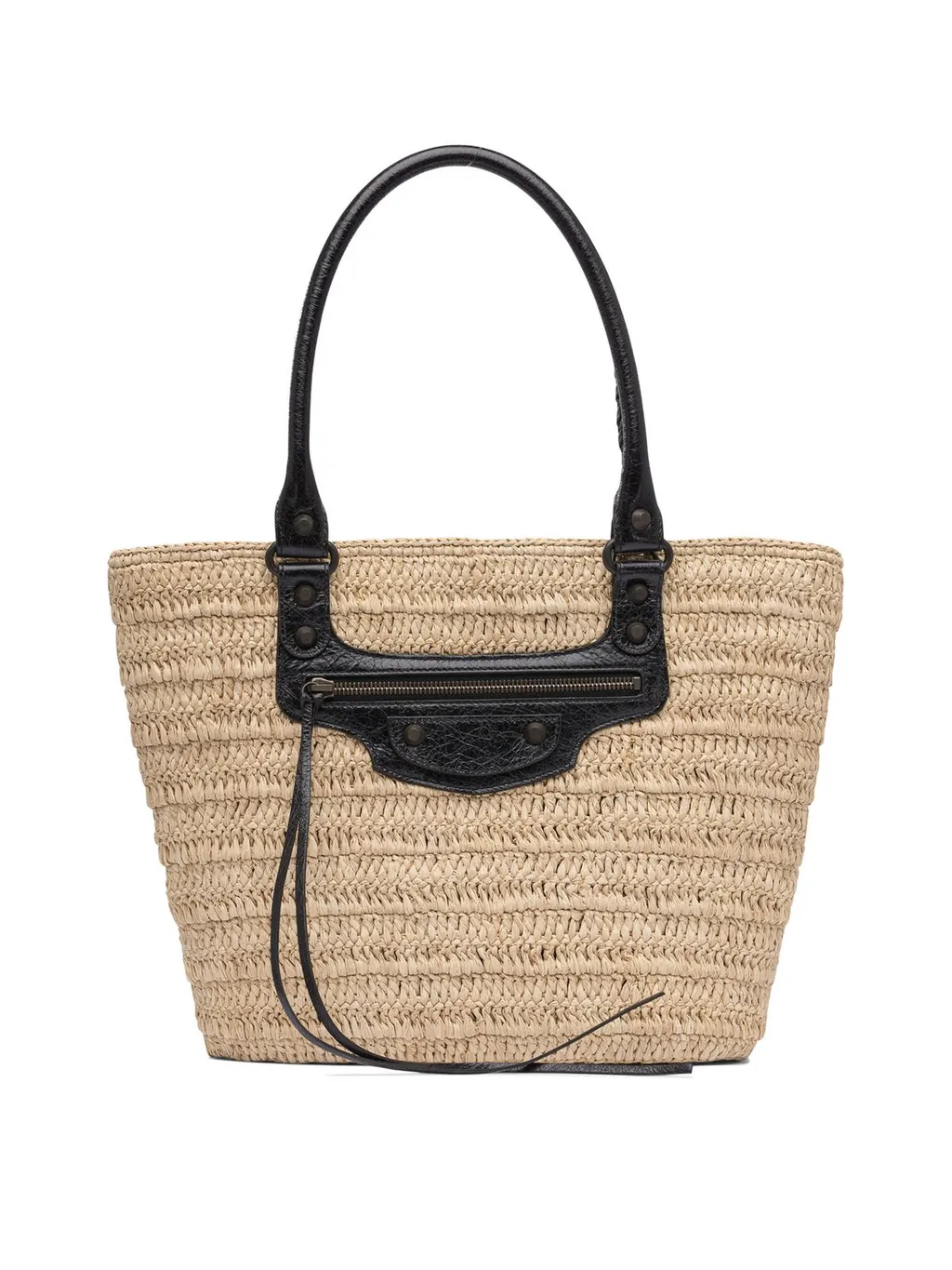 Le Cagole Raffia Basket Bag