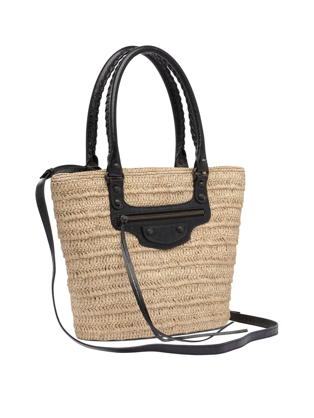 Le Cagole Raffia Basket Bag
