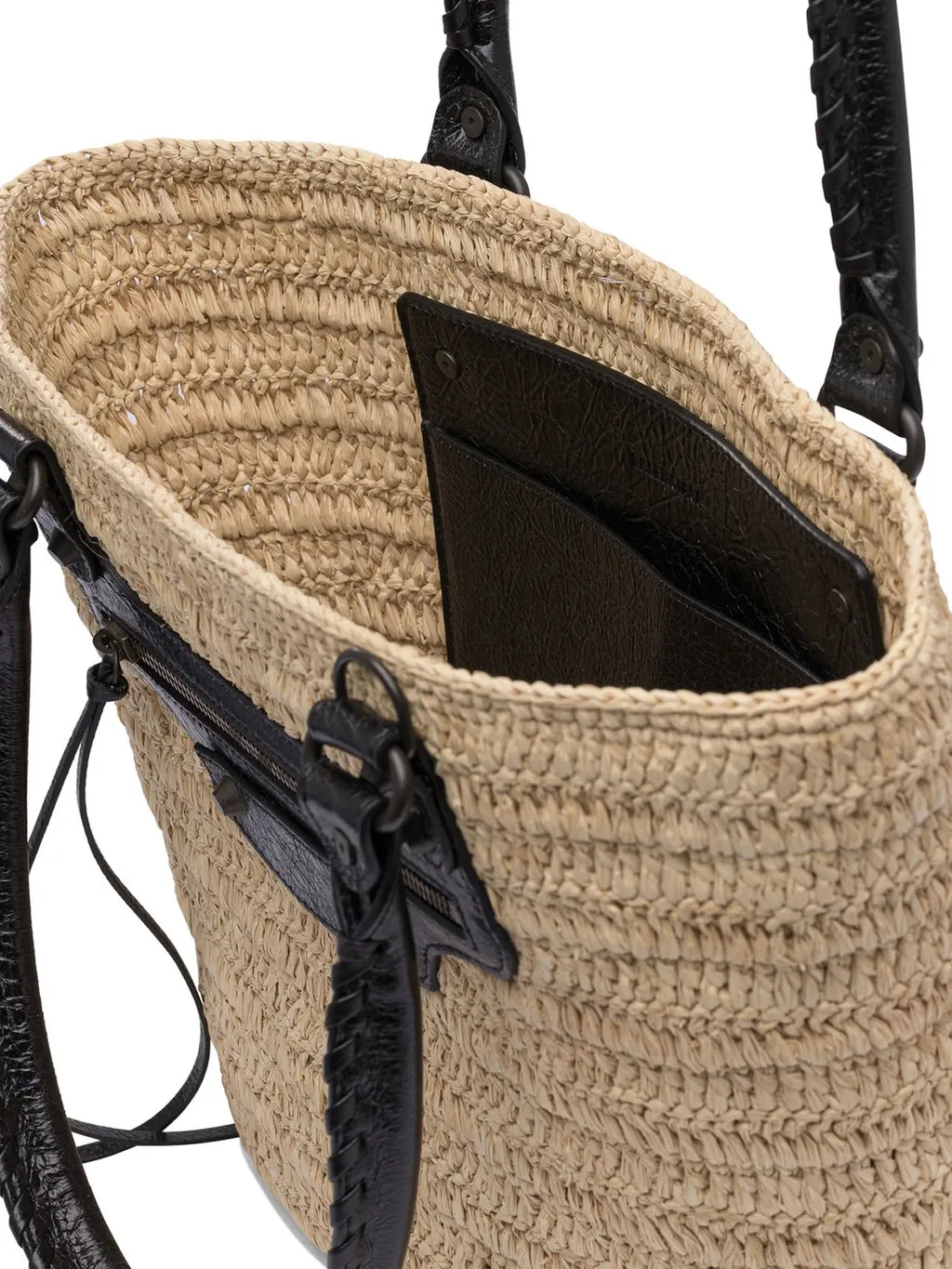 Le Cagole Raffia Basket Bag
