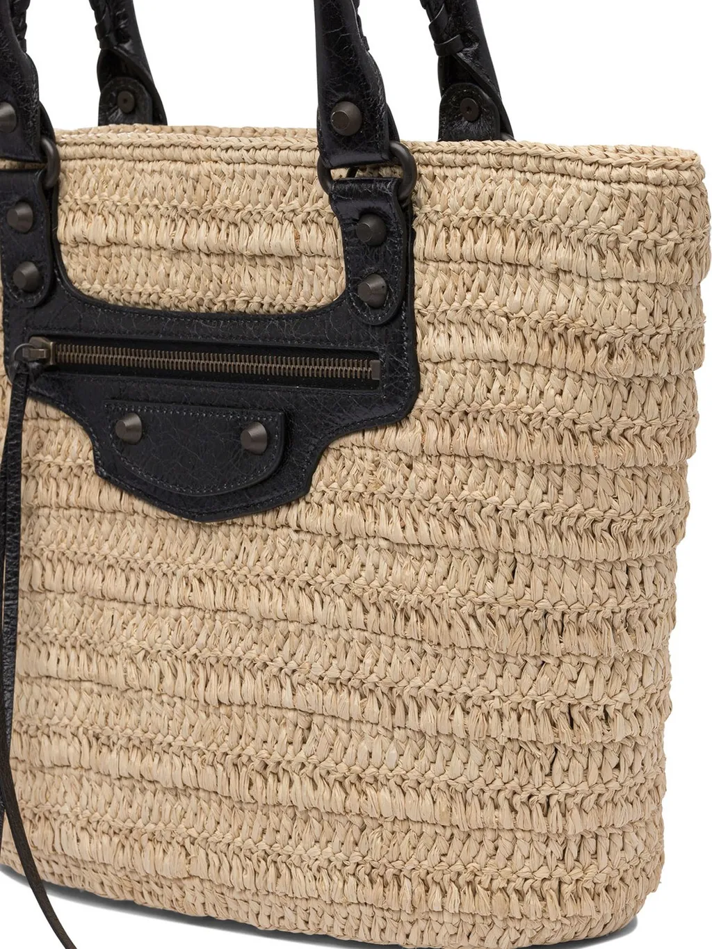 Le Cagole Raffia Basket Bag