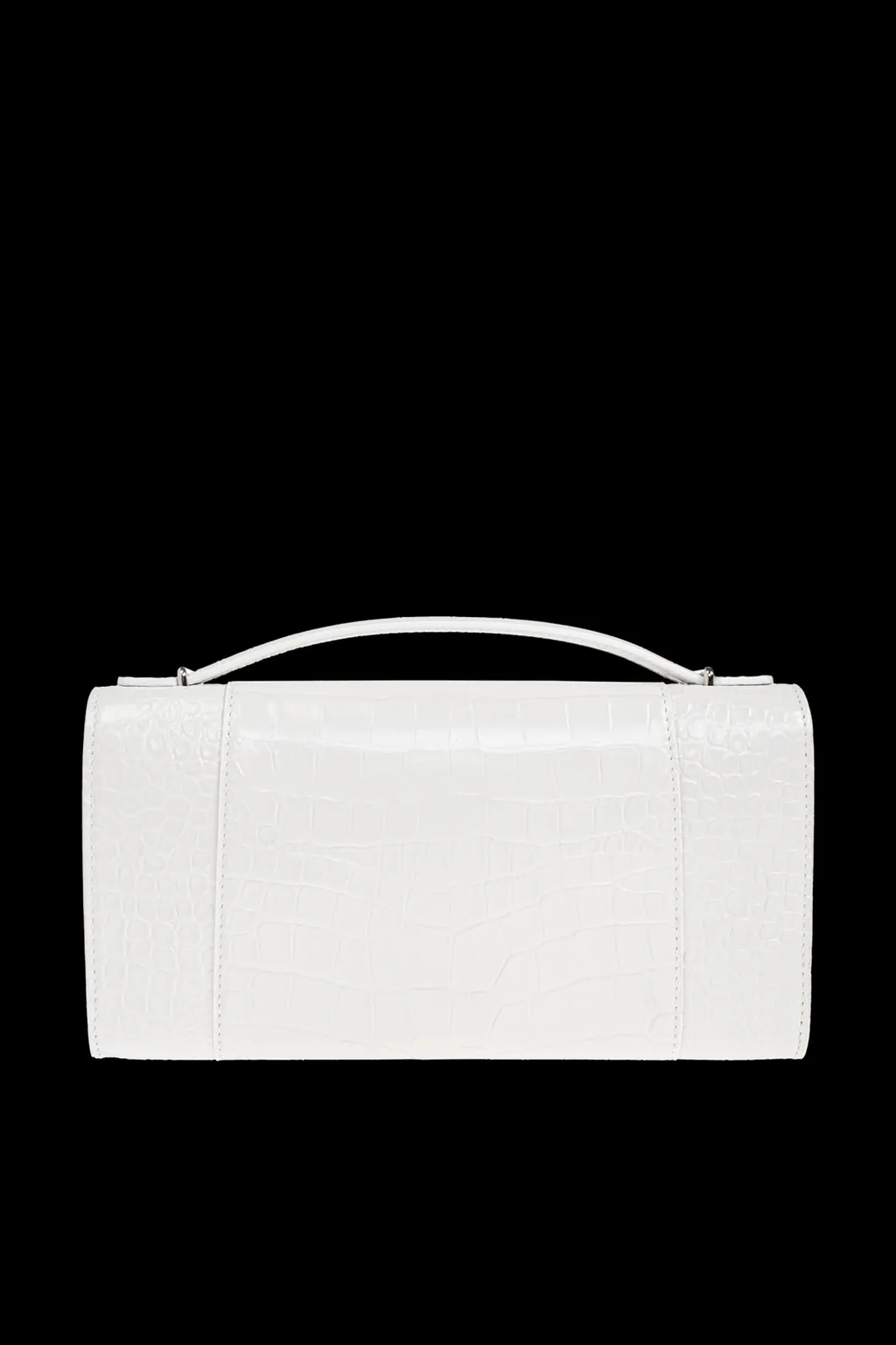 Logo Plaque Embossed Clutch Bag