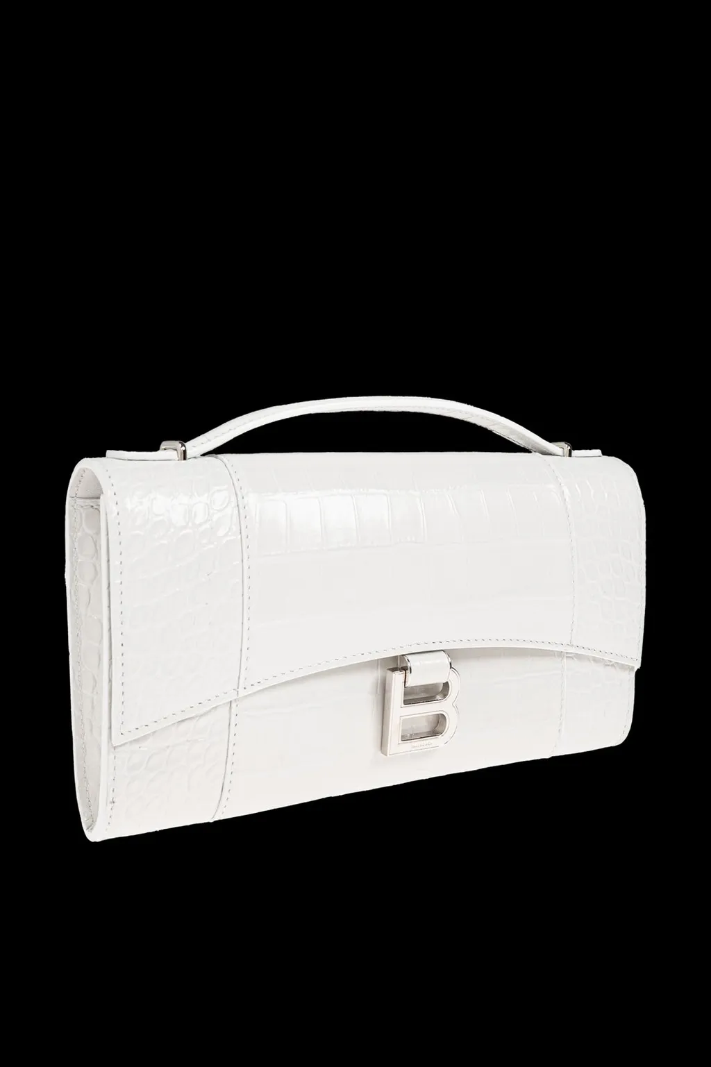 Logo Plaque Embossed Clutch Bag