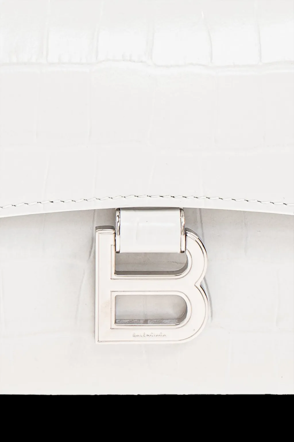 Logo Plaque Embossed Clutch Bag