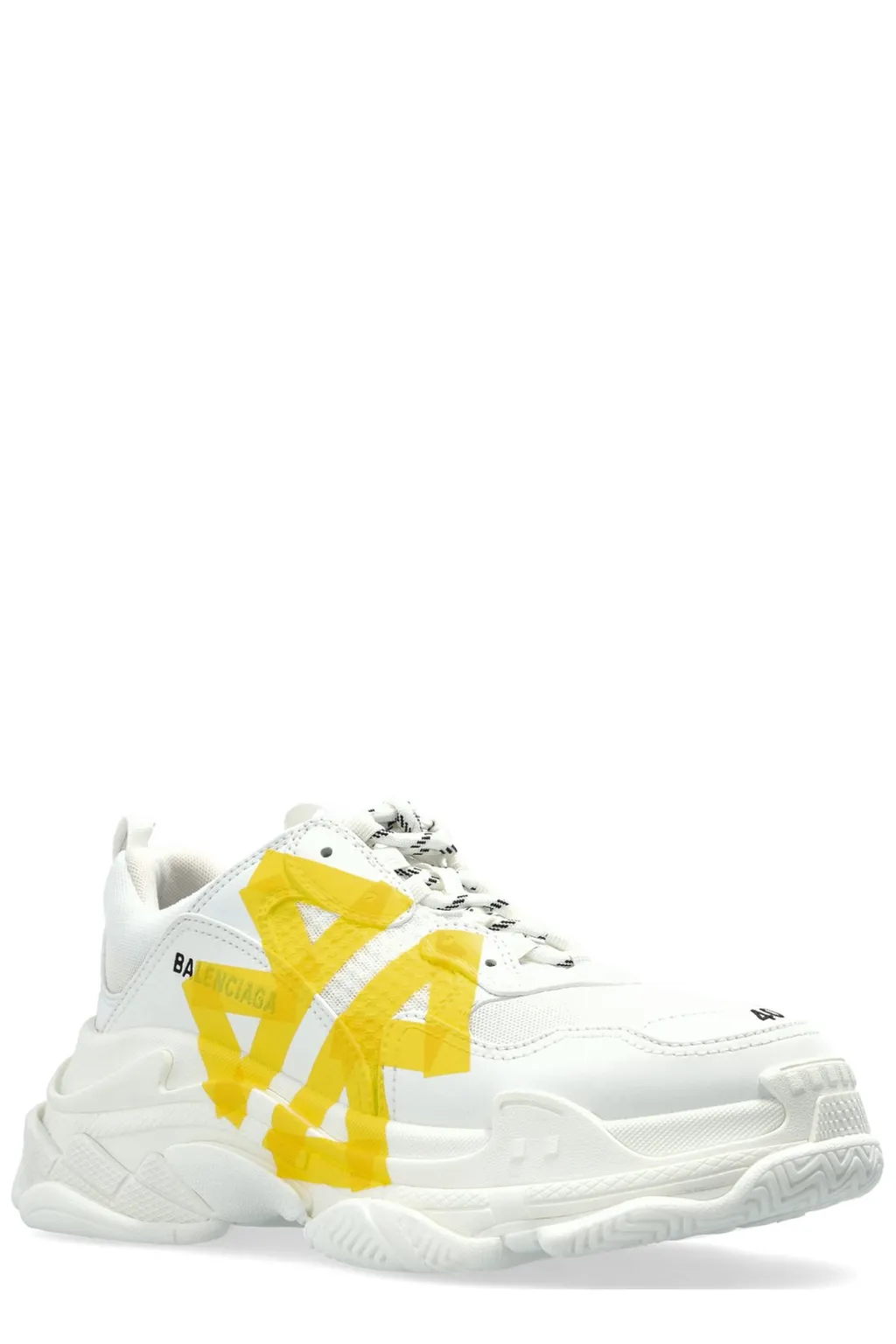 Triple S Tape Type Lace-Up Sneakers