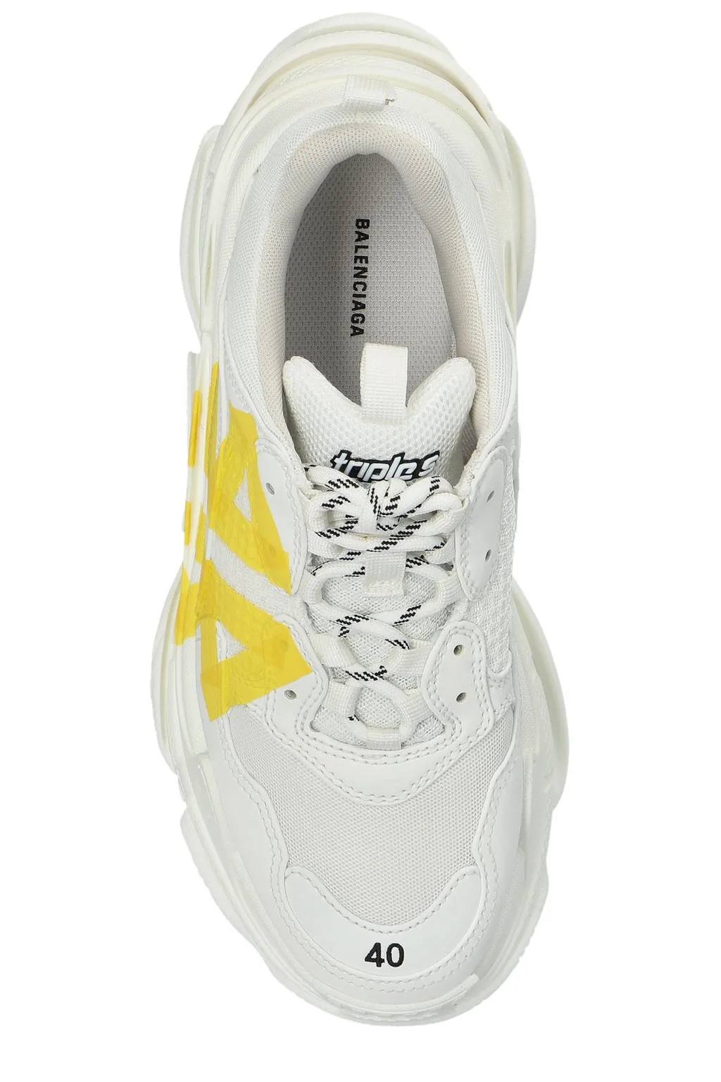 Triple S Tape Type Lace-Up Sneakers