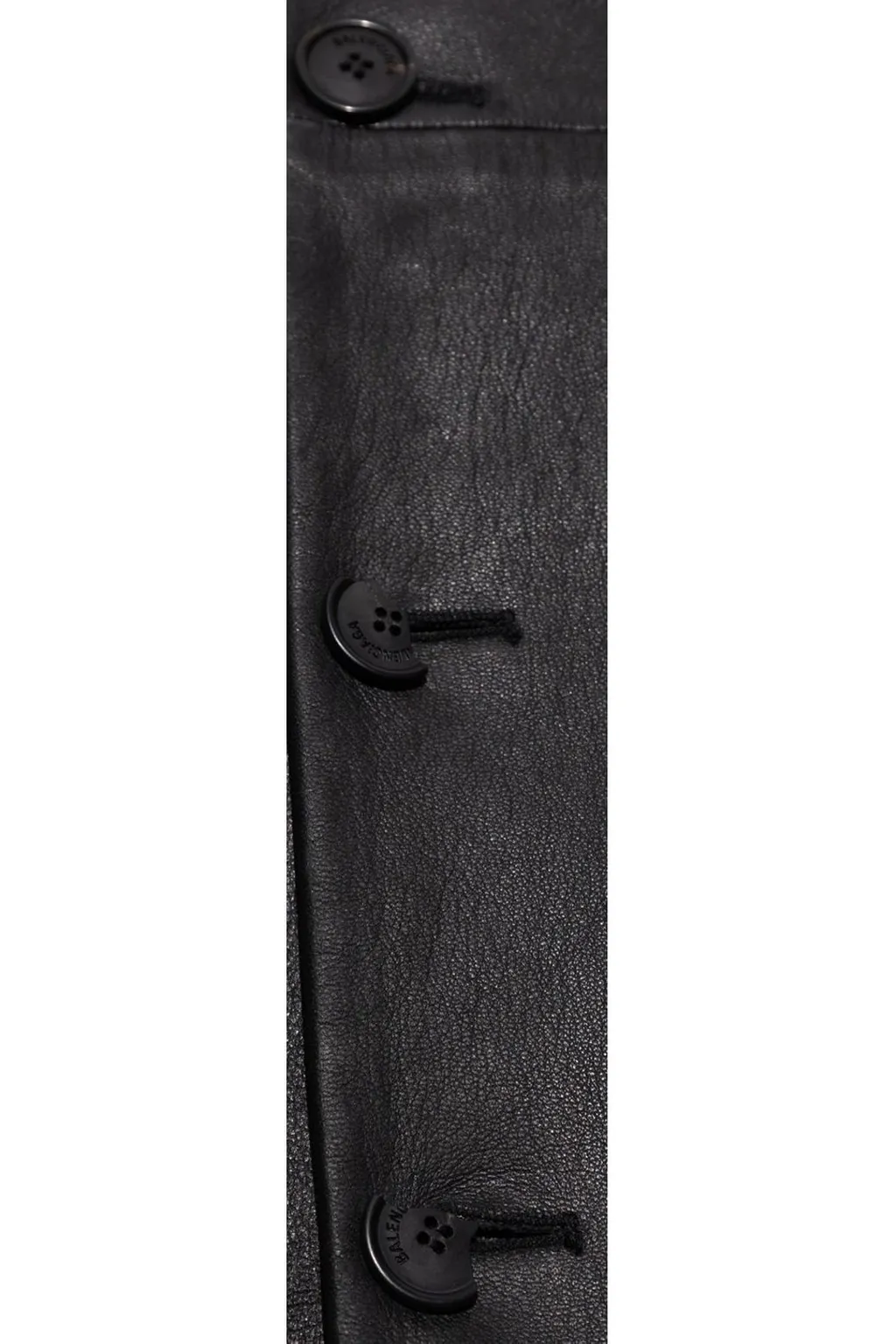 Mid-Length Leather Coat
