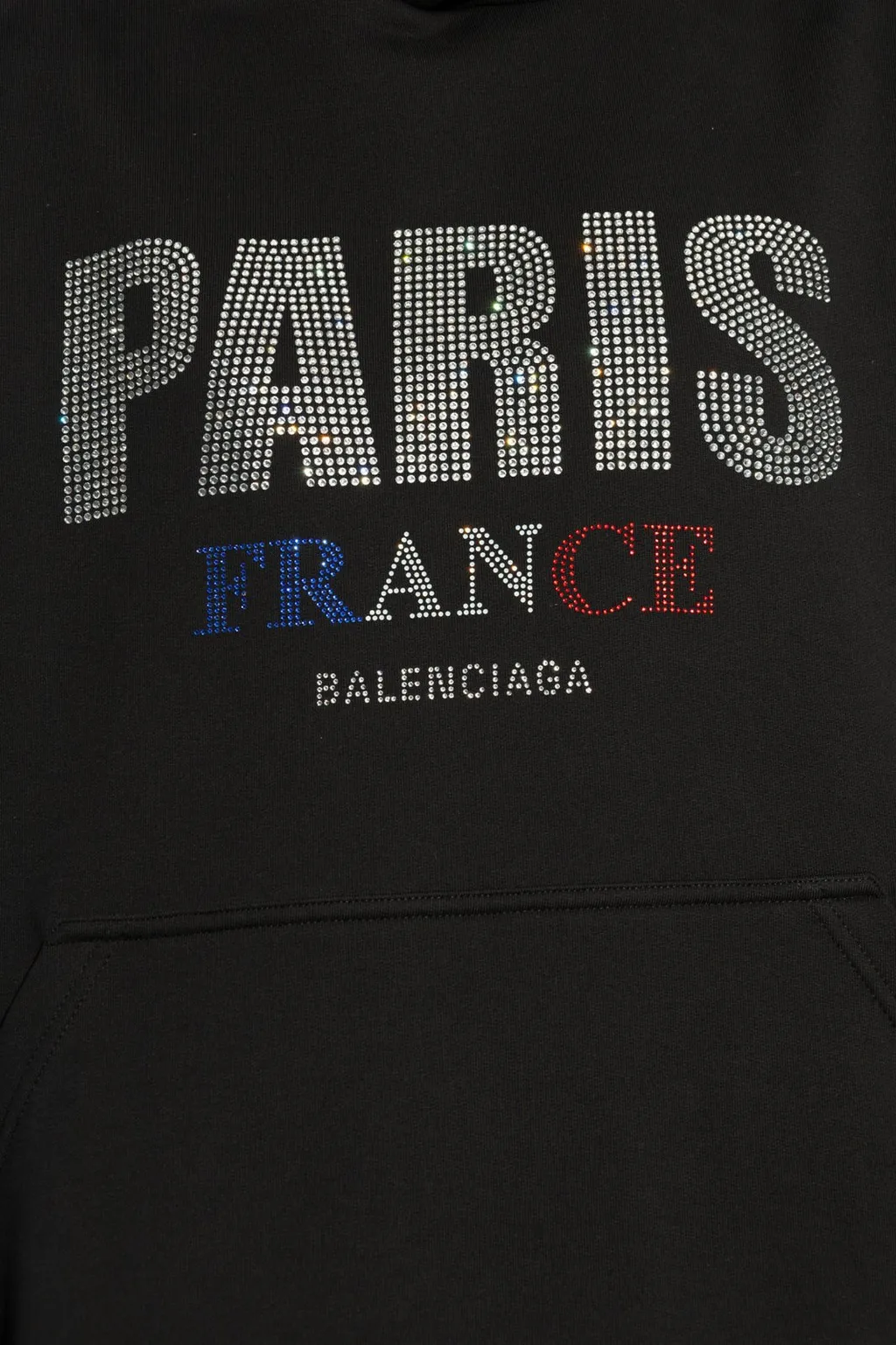 Paris Logo Embellished Hoodie